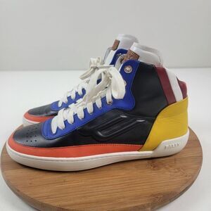 Bally High Top Lace Up Trainer Sneakers Mens Shoe Size US 8 D